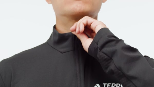 Nero Top a maniche lunghe e mezza zip Terrex Xperior