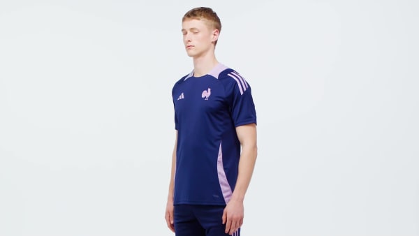 Azul Camiseta France Performance