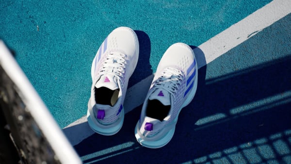 Blanc Chaussure de tennis adizero Cybersonic