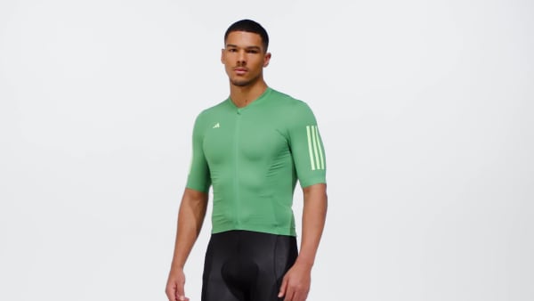 アディダス テンポ スリーストライプス サイクリングジャージー