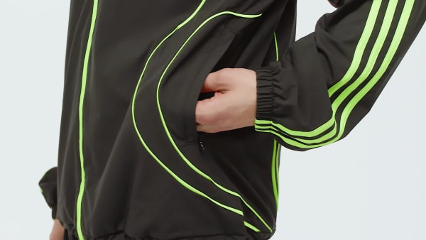 สีดำ เสื้อแทรค Teamgeist Adicolor