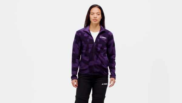 Fioletowy Bluza Terrex Multi Printed Full-Zip Fleece