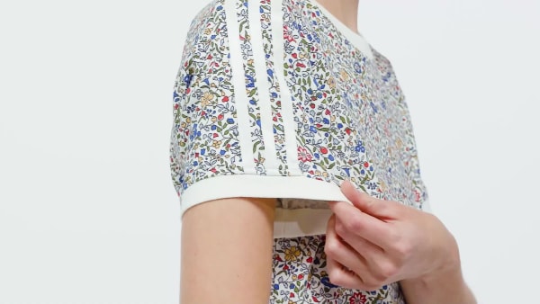 Blanc T-shirt adidas Originals x Liberty London Cali