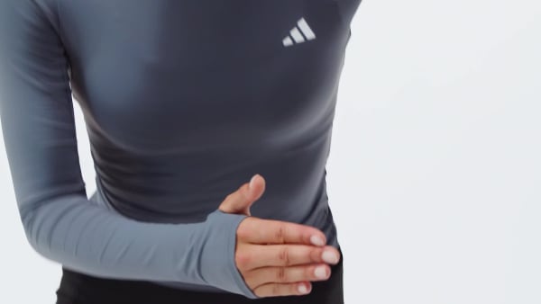 Black PrimeLift Essentials Workout Contour Long Sleeve top