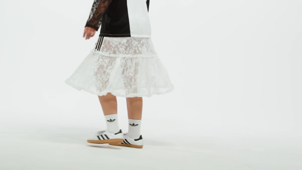 Wit adidas Originals Lace Rok