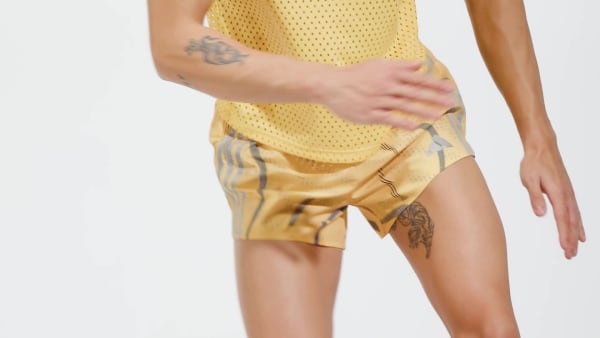 Yellow Break the Norm Shorts