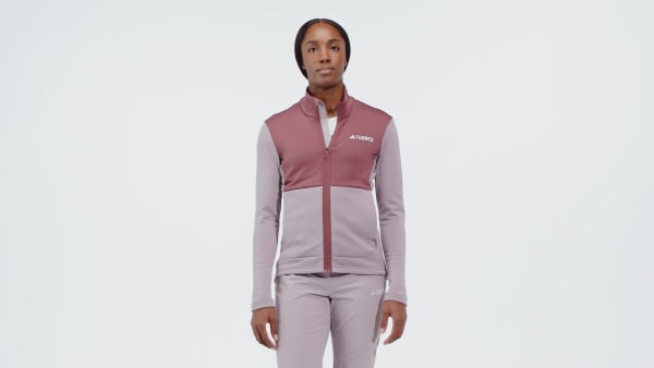 Purple Terrex Multi Light Fleece Full-Zip Jacket