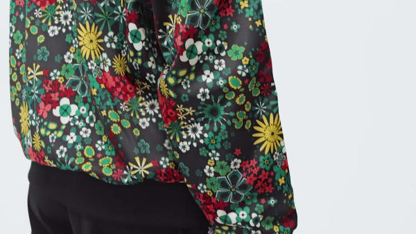 cerná Sportovní bunda ADIDAS ORIGINALS X LIBERTY LONDON FIREBIRD TRACK TOP