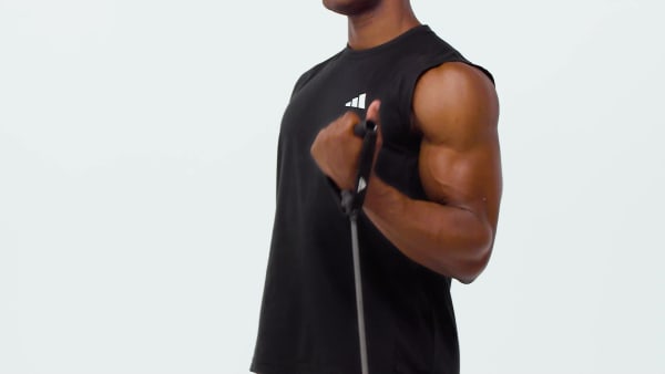 Black WORKOUT ESSENTIALS FEELREADY SLEEVELESS T-SHIRT