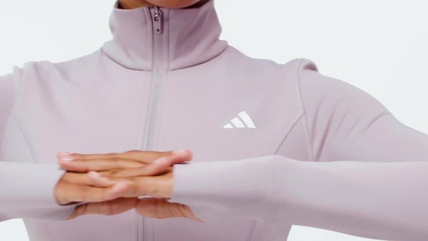 Roxo Jaqueta Zíper Optime Essentials