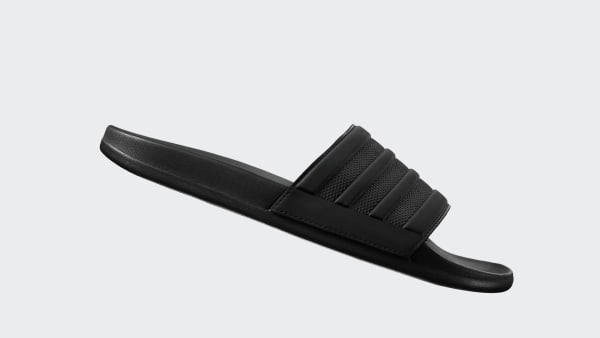 Black Adilette Comfort Slides
