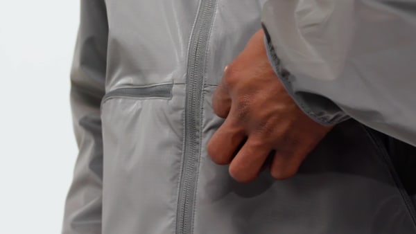 Grey City Tech Metallic Holiday Windbreaker