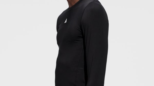 adidas Techfit Seamless L/S Tee Black-Montreal Cricket Store Canada