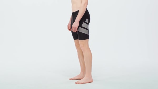 Svart Big Bars Swim Jammers