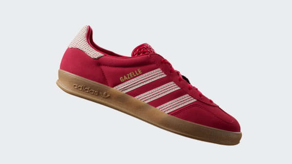 Merah Sepatu Gazelle Indoor