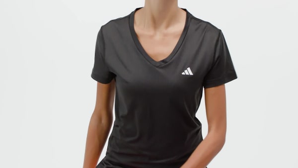 cerná Workout Essentials V-Neck T-Shirt