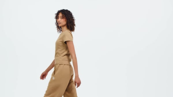 Brown Essentials Slim Tee