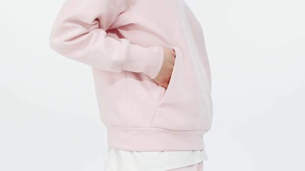 Adidas originals super fleece hoodie pink shop
