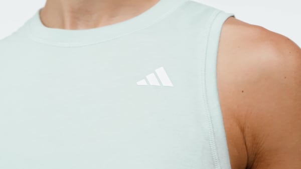 Verde Camiseta sin mangas de entrenamiento Train Essentials