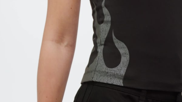 Noir Débardeur Flames