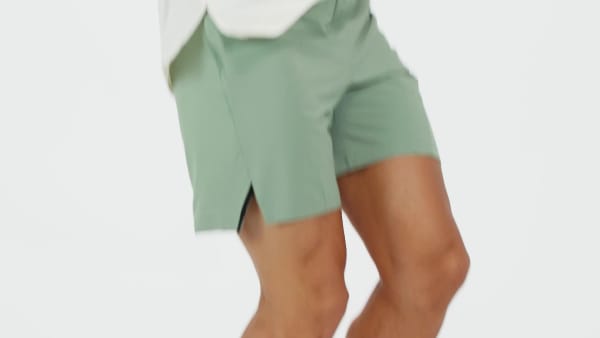 Green Designed for Training Workout Shorts