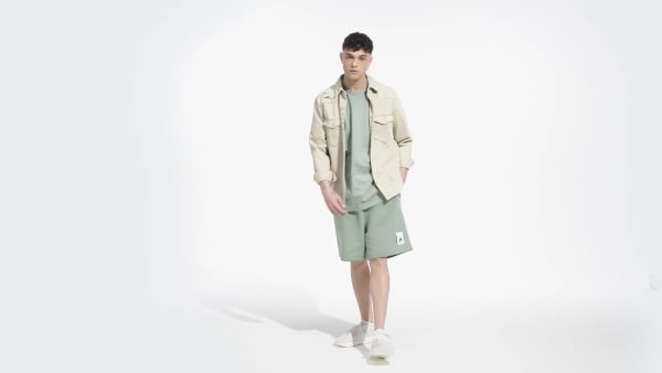 Green Lounge Fleece Shorts