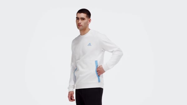 White Designed for Gameday Crew Sweatshirt