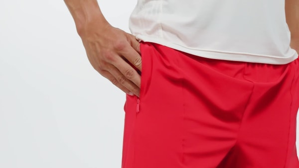 Red Designed for Training Workout Shorts