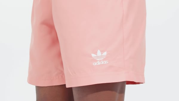Red Adicolor Essentials Solid Swim Shorts