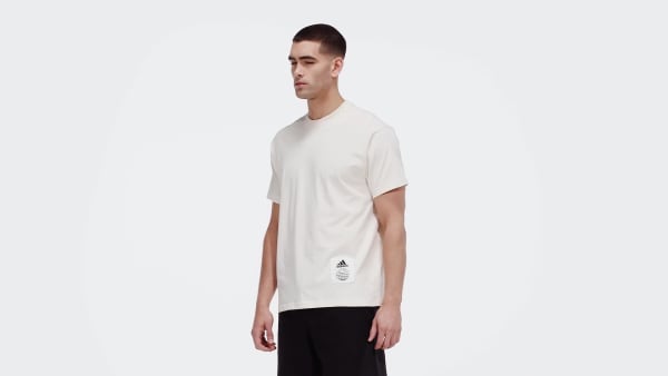 Beige Big Badge of Sport T-Shirt – Genderneutral