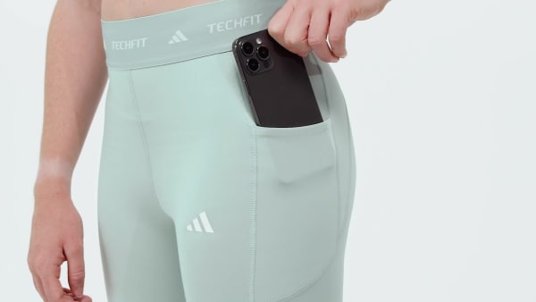 Verde Mallas largas Techfit Stash Pocket