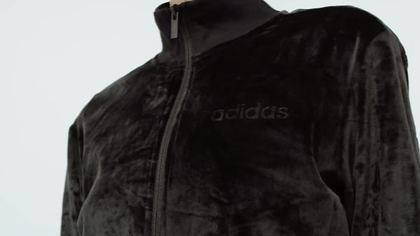 zwart Glam Velvet Trainingspak