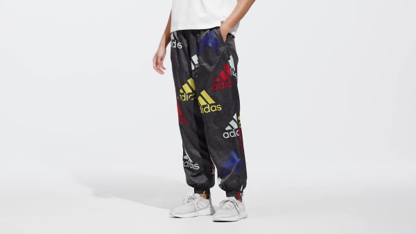 Grau Essentials Multi-Colored Logo Loose Fit Woven Hose O1218