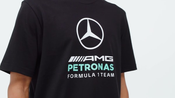 Negro POLERA GRAPHIC MERCEDES - AMG PETRONAS F1 TEAM DNA