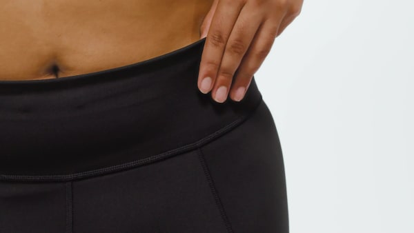 Zwart Own the Run 7/8 Legging (Grote Maat)