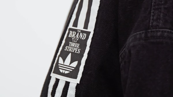 Preto Jaqueta Denim 2 Em 1 Adibreak