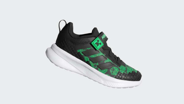 Svart ADIDAS MINECRAFT FORTARUN 4.0 SKOR BARN