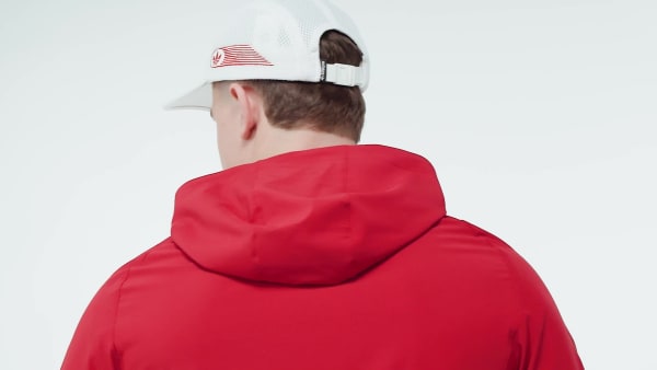 Rouge Veste coupe-vent zip intégral Espagne Tiro Travel