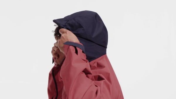 Rot TERREX GORE-TEX Paclite Regenjacke – Große Größen