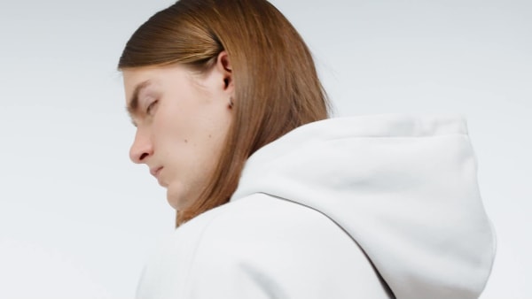 White PREMIUM ESSENTIALS HOODIE