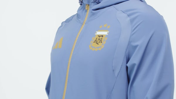 Blue Argentina Tiro Travel Full Zip Windbreaker