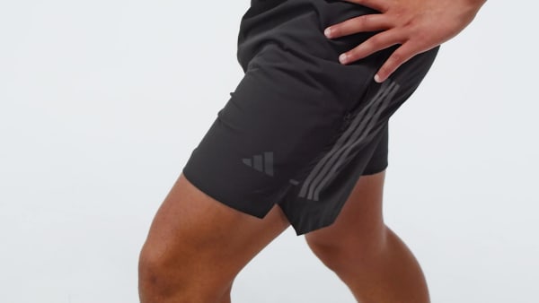 Svart D4T PrimeLift 3 STRIPES SHORTS