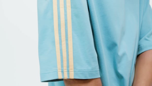 Blau ADICOLOR 3-STREIFEN OVERSIZE T-SHIRT