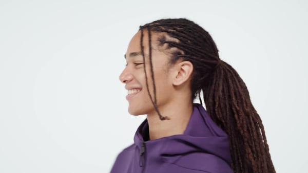 Lilla New adidas Z.N.E. Full-Zip Hooded træningsjakke