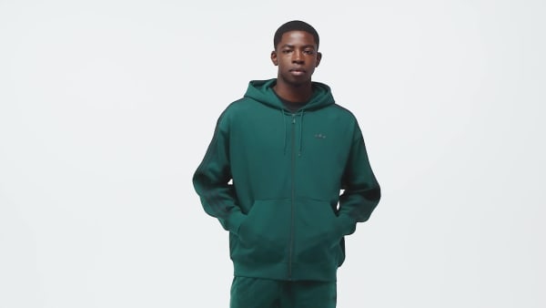 Verde Casaco Oversize com Capuz adidas Adicolor