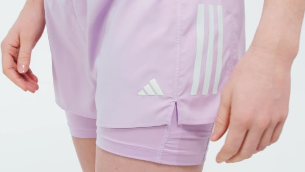 Lila Own the Run Climacool 2-in-1 Shorts