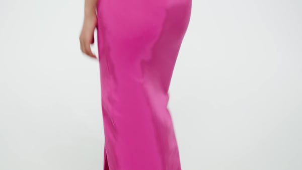 Rose Robe longue 3 bandes Adicolor Classics