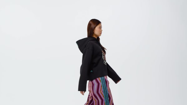 Negro Sudadera con capucha adidas X FARM