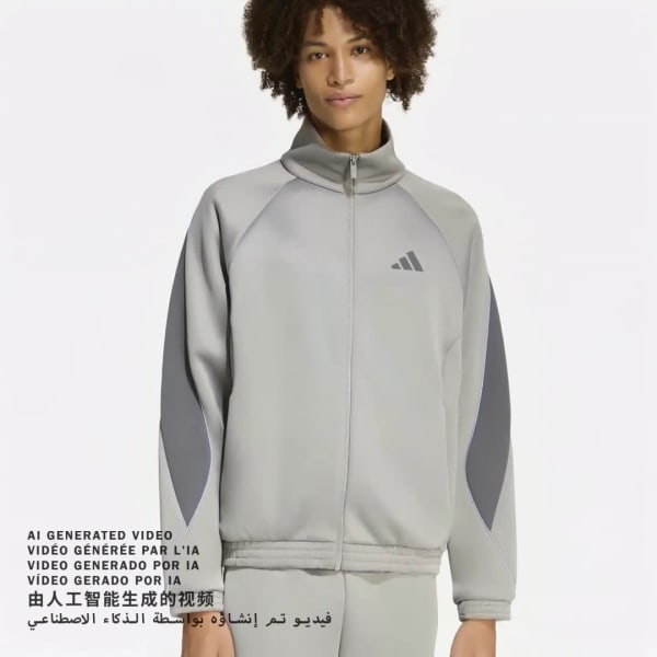 Gris Veste de survêtement Stadium