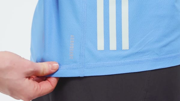 blauw Own The Run Tanktop